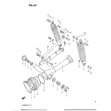 REAR SWINGING ARM (MODEL Z)