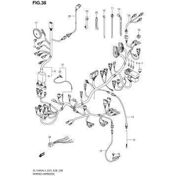 WIRING HARNESS (DL1000AL4 E33)