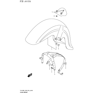 FRONT FENDER (VL800)