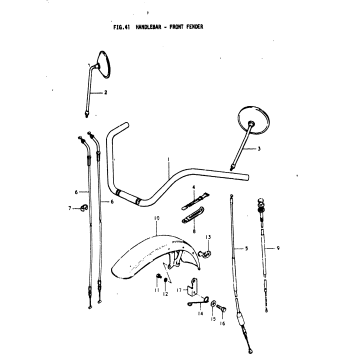 HANDLEBAR - FRONT FENDER