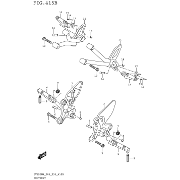 FOOTREST (SV650M4 E33)