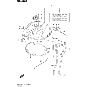 FUEL TANK (GSX-R750:(E03,E28))