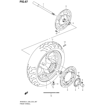 FRONT WHEEL (AN400AL4 E33)