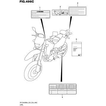 LABEL (DR-Z400SML6 E33)