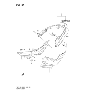 REAR FENDER (VZR1800 L2 E03)