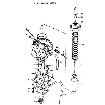 CARBURETOR (RM80C