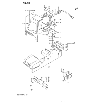 TAIL LAMP - LICENSE LAMP