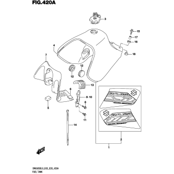 FUEL TANK (DR650SEL9 E03)