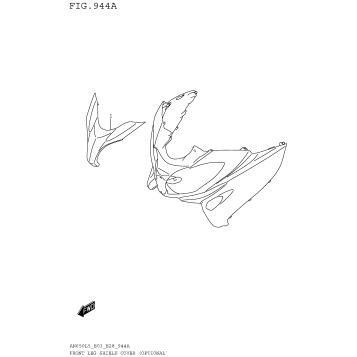 FRONT LEG SHIELD COVER (OPTIONAL)