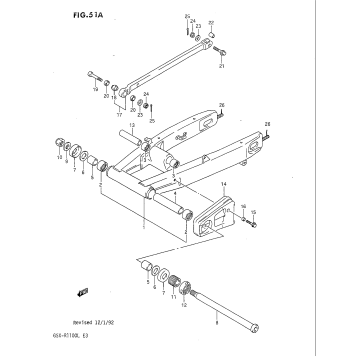 REAR SWINGING ARM (MODEL L)