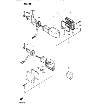 TURN SIGNAL LAMP (MODEL D)