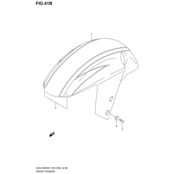 FRONT FENDER (GSX-R600ZK3)