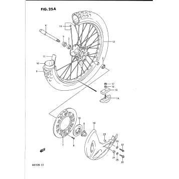 FRONT WHEEL (MODEL N)