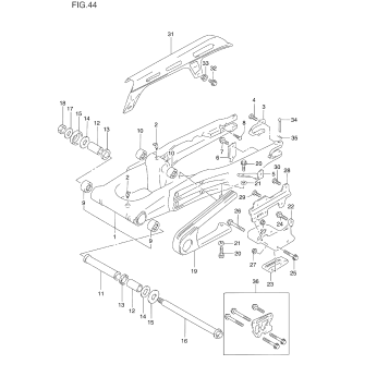 REAR SWINGING ARM (MODEL L/M/N)
