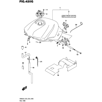 FUEL TANK (SV650AL8 E33) (FOR YVB,YKV)