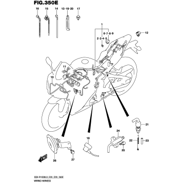 WIRING HARNESS (GSX-R1000AL8 E33)