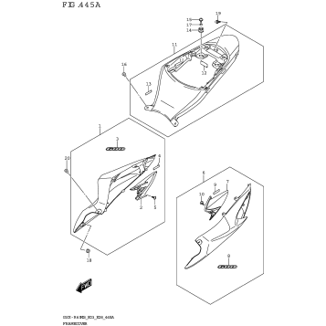 FRAME COVER (GSX-R600)