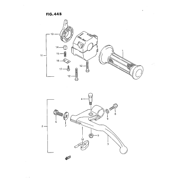 LEFT HANDLE SWITCH (K/L/M/N/P/R)