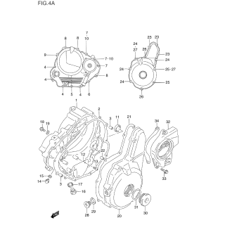 CRANKCASE COVER (MODEL P/R/S)