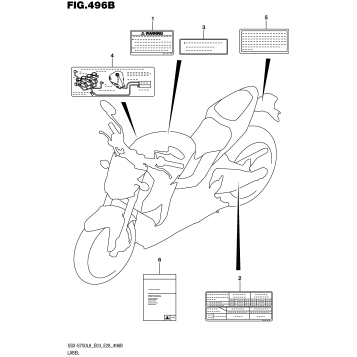 LABEL (GSX-S750L8 E33)