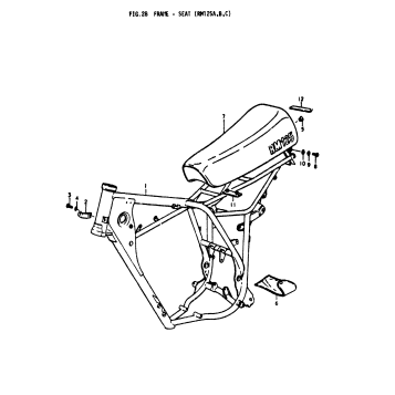 FRAME - SEAT (RM125A