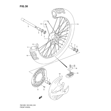 FRONT WHEEL (MODEL K1/K2/K3/K4)