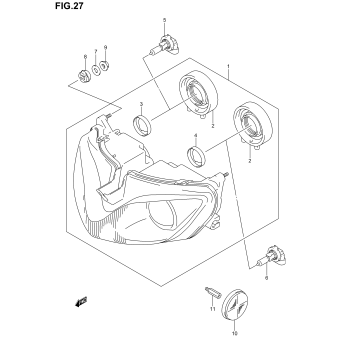 HEADLAMP (GSF1200SK1/SK2/SK3/SK4/SK5/SZK5)