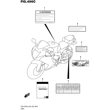 LABEL (GSX-R750L6 E33)