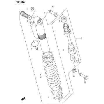 REAR SHOCK ABSORBER (TYPE Y)