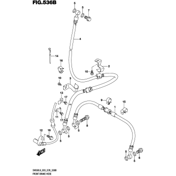 FRONT BRAKE HOSE (SV650L9 E33)