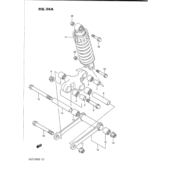 REAR CUSHION LEVER (MODEL N/P)