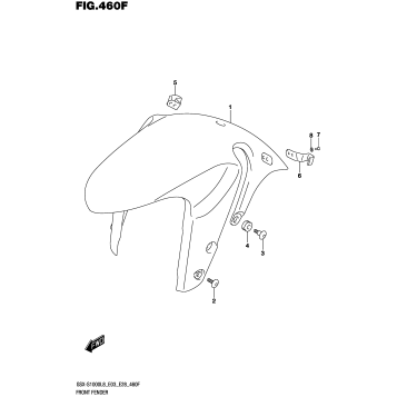 FRONT FENDER (GSX-S1000ZL8 E33)