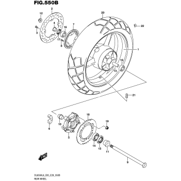 REAR WHEEL (DL650AL6 E33)