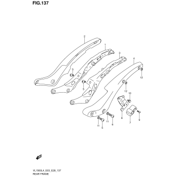 REAR FRAME (VL1500BL4 E28)