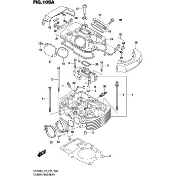 CYLINDER HEAD (REAR)