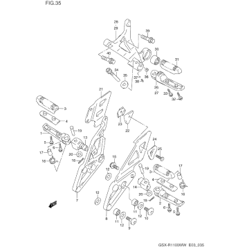 FOOTREST (MODEL P/R)