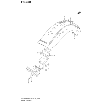 REAR FENDER (MODEL Y/K1/K2/K3)