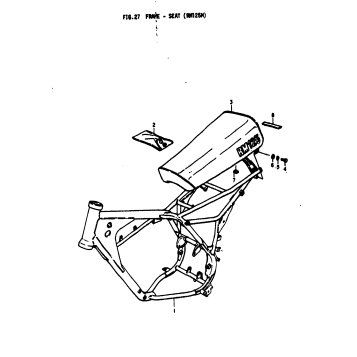 FRAME - SEAT (RM125M)