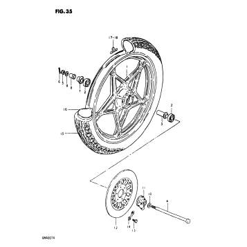 FRONT WHEEL (GN400T