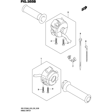 HANDLE SWITCH (GSX-S750ZL9 E33)