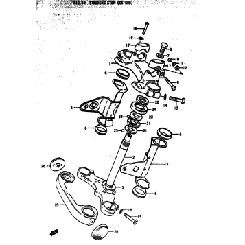 STEERING STEM (GS750B)