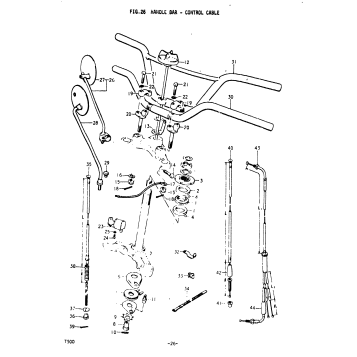 HANDLE BAR - CONTROL CABLE