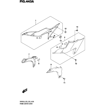 FRAME CENTER COVER (SV650L9 E03)