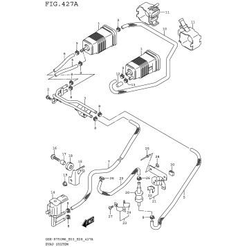 EVAP SYSTEM (GSX-R750M6 E33)