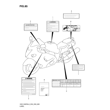 LABEL (GSX1300RAL3 E33)