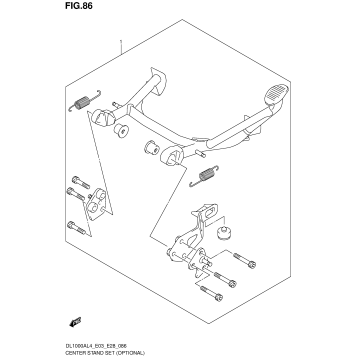 CENTER STAND SET (OPTIONAL)