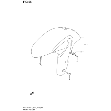 FRONT FENDER (GSX-R750L4 E33)