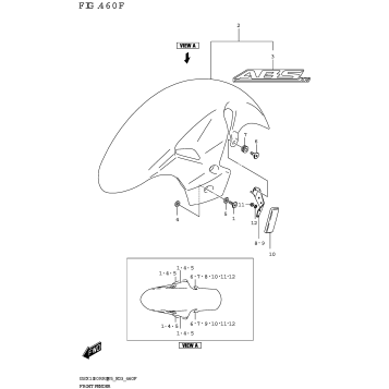 FRONT FENDER (GSX1300RRQK:(E03,E33))