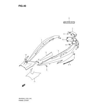 FRAME COVER (AN400ZAL3 E28)