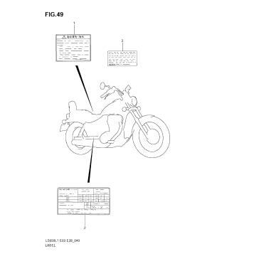 WARNING LABEL (LS650L1 E3)